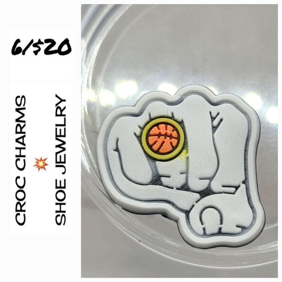 6/$20 MVP Sports Ring Croc Charm Shoe Jewelry Basketball Jibbitz Bogg Bag - Picture 1 of 2